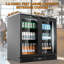 Réfrigérateur à boissons sous le comptoir avec porte en verre, réfrigérateur commercial à affichage à boissons pour boissons gazeuses avec contrôle de la température, 7,2u Pi. Grande capacité-107403153