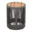 Méridienne: méridienne avec corde grise, table d'appoint tissée réglable et compacte, corde extérieure confortable pour plus de confort