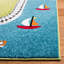 Carousel Kids Racetrack Area Rug In Green / Ivory-618710840