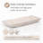 Natural Champagne Marble Rectangular Vanity Tray Towel Tray Boat Shaped Tray Bathroom Accessories Organizer