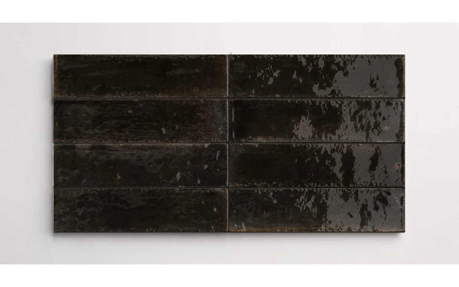Flatiron 2 3/8" x 9 7/16" Glossy, Nero