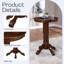 Table ronde en bois massif de 30,25 po Adelaida-480854460