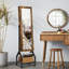 Armoire pour bijoux avec miroir autoportante