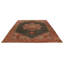 Tapis Oushak bourgogne et multicolore 9 x 11