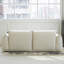 Causeuse-coussin modulaire en chenille blanche