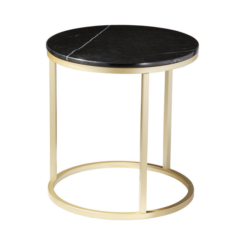 Hamisi Frame End Table, Gold