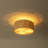 Tierra 18-Inch 3-Light Natural Rattan Semi-Flush Mount