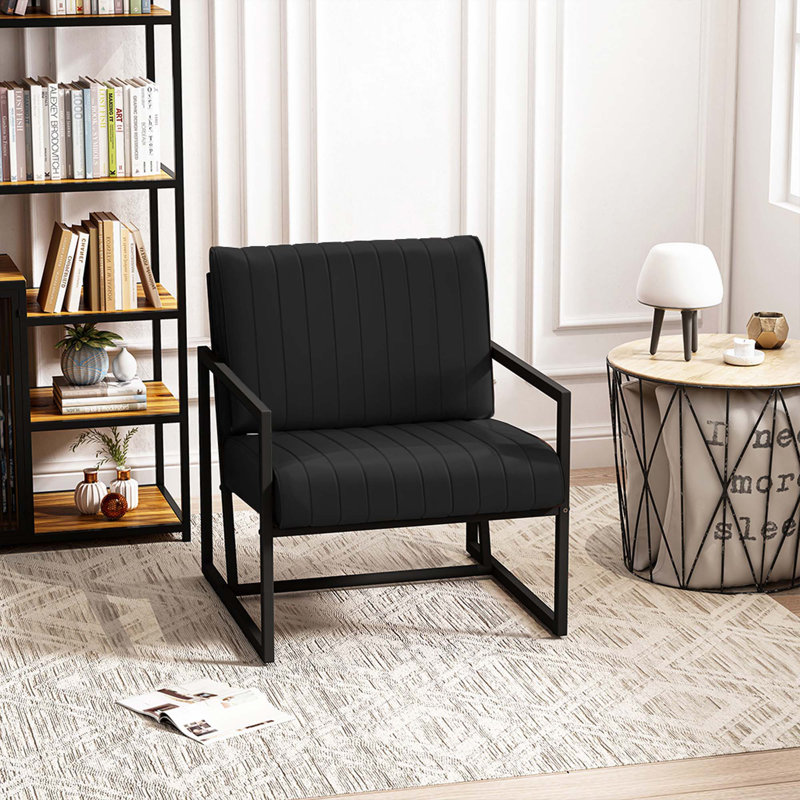 Chaise avec accoudoirs Fashion, Noir