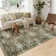 Oriental Machine Washable Rug with Rubber Backing Soft Area Rug Non Slip Thin Rug Low Pile Foldable Rug for Living Room, Bedroom, Dining Room