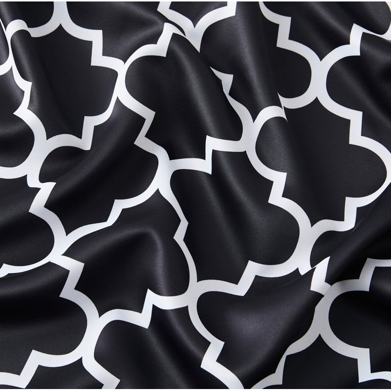 Alexuis Blackout Curtain Pair, Black, 52" W x 84" L