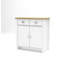 Buffet haut de gamme - Rangement élégant avec tiroirs doubles et armoire, l 31,1 po x P 14,0 po x H 32,0 po-750136452