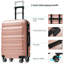 Ensemble de valises Hardshell en ABS - Valises légères et durables avec deux roues pivotantes, tailles de bagage à main et pour bagages