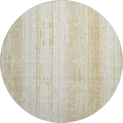 Premium Machine Washable Prisco Gold Rug