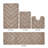 Hugo Premium 100% Cotton 2370 GSM 4-Piece Tufted Bath Rug Set with Non-Slip Spray Latex Backing, OEKO-TEX® Certified, Super Absorbent & Machine Washable, Beige-311034144-286268710