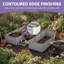 Set Of 2 Metal Planter Box Galvanised Raised Garden Bed-760364509