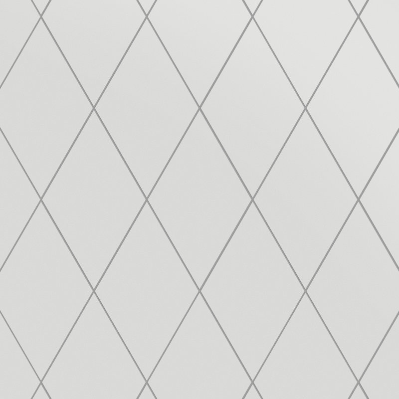 Rhombus Smooth 6" x 10" Porcelain Wall & Floor Tile, White