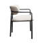 Chaise avec accoudoirs à dossier bas Kathyrne