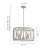 Alverstone 5 - Light Dimmable Drum Chandelier