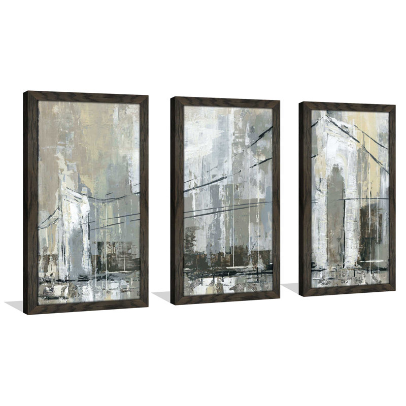 « midtown bridge i », reproduction de peinture à l’acrylique à multiples images, L 40,5 po x H 25,5 po x P 1 po