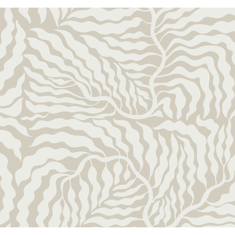 Fern Fronds Wallpaper, Beige