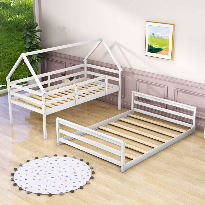 Ashwaubenon Kids Twin Over Full Bunk Bed, White