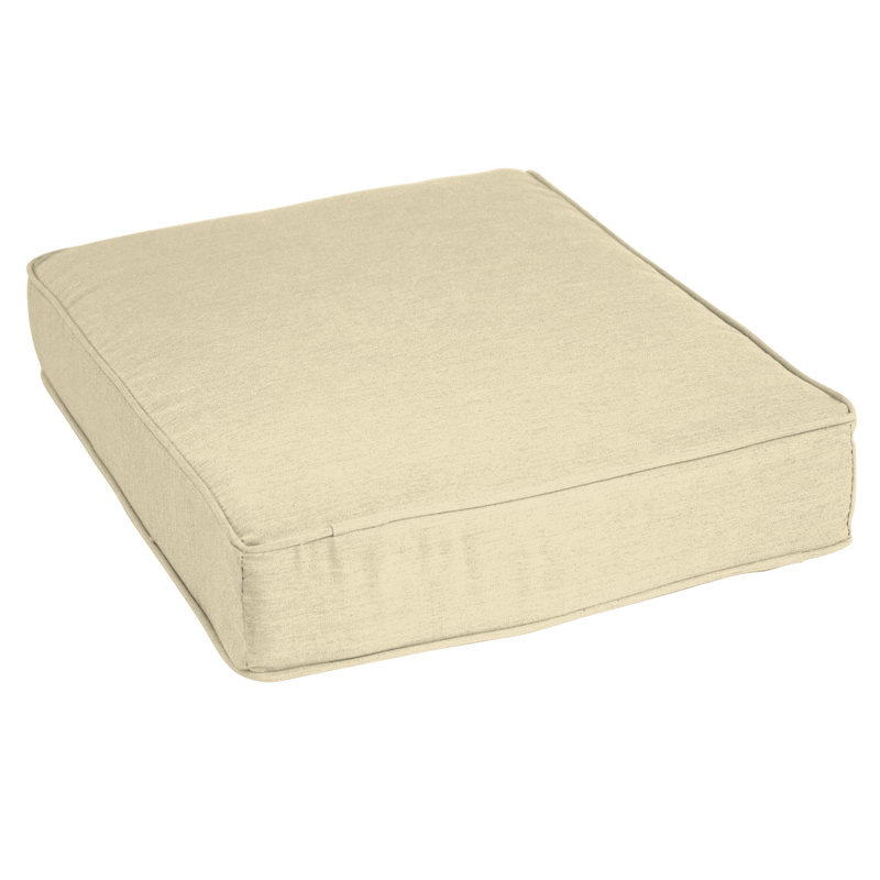 Sunbrella® Outdoor Ottoman Cushion, Canvas Canvas Sunbrella® Canvas
