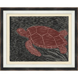 Sea Turtle Wood Block Painting
