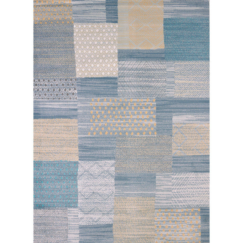 Tapis de surface bleu Westman, Rectangle 7 pi 10 po x 10 pi 6 po