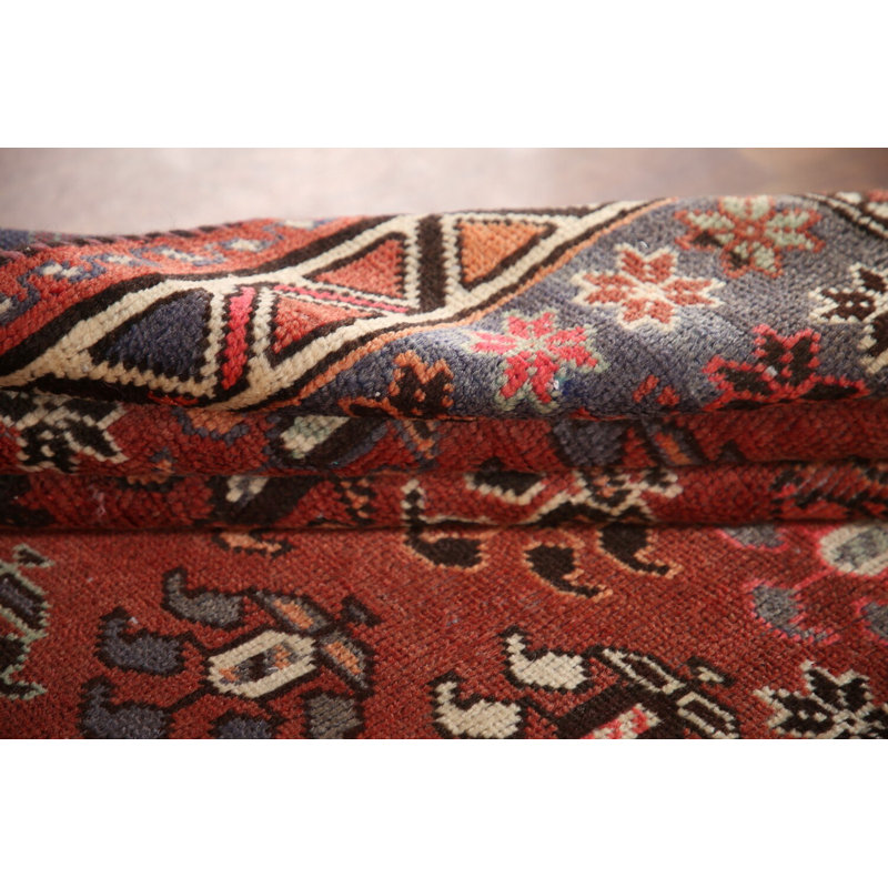 Tapis de couloir géométrique traditionnel 4x9