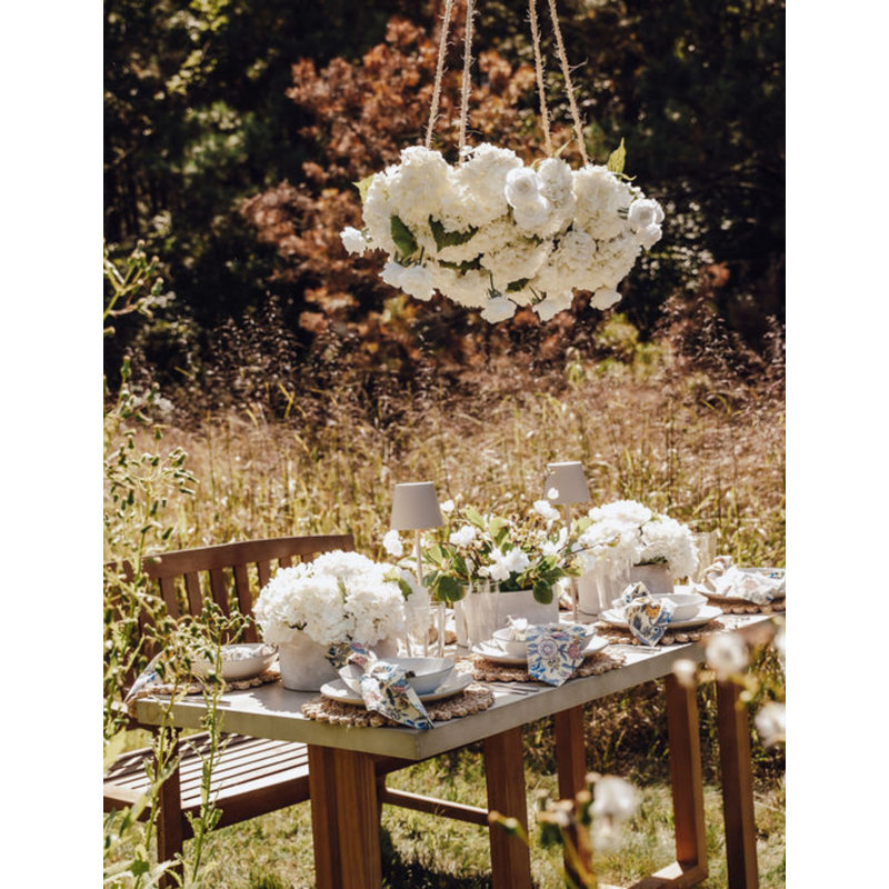 Virelia RealTouch Garden Chandelier, Snow