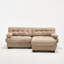 Canapé modulaire avec assise profonde et repose-pieds-865439480