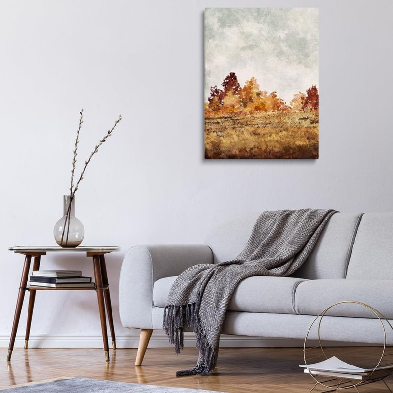 Fall Landscape Unframed Canvas Wall Art 20" X 30"