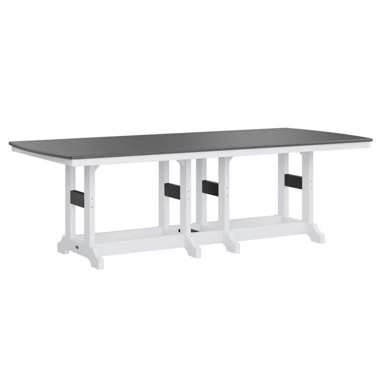 Table de bar rectangulaire Calabria, H 39,5 po x l 96 po x P 44 po, Noir