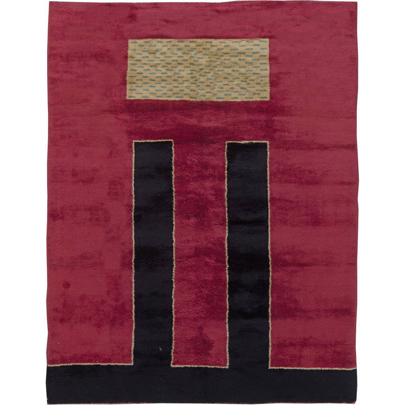 Vintage One-of-a-Kind Rectangle 6'4" X 8'7" Area Rug