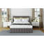 Upholste Platform Bed With A Hydraulic Storage System - Beige-1154204710-1154204705