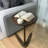 C-Shaped Handmade End Table, Side Table For Couches, Sofa Tables Slide Under Couch For Living Room, Over Couch TV Tray Table For Small Spaces-328789864