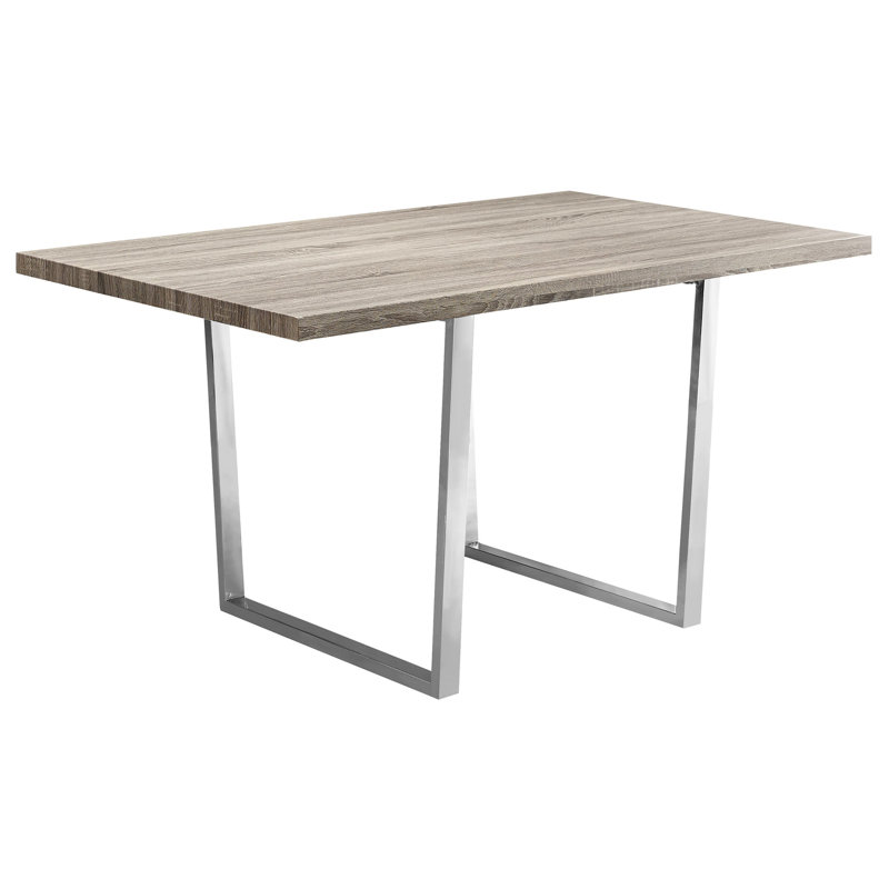 Table de salle à manger taupe 60 po : Design moderne et polyvalent, style contemporain, idéale pour les cuisines