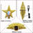 Lighted Christmas Tree Topper with LED Rotating Colourful Projector