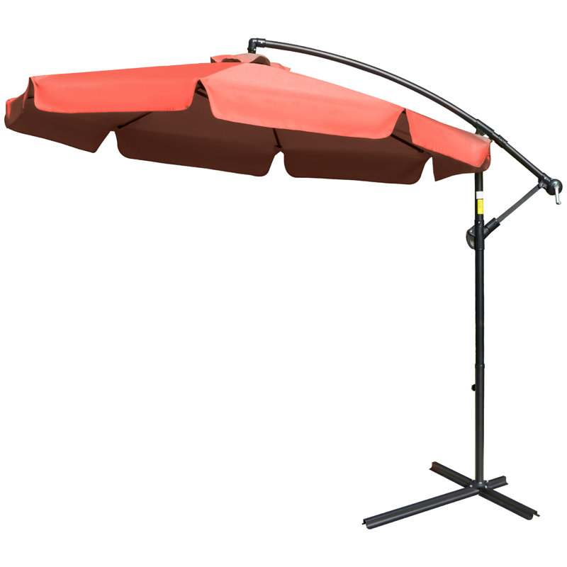 Brikene 265cm Tilt Cantilever Parasol, Red