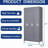 72"H Metal Lockers With Lock  Employees,Storage Locker Cabinet    Office School Garage,