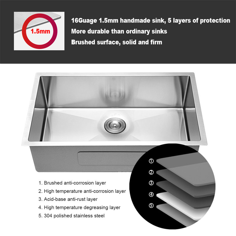Undermount Kitchen Sink – Deep Single Bowl