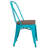 Kewaunee Metal Stackable Chair with Wood Seat-1976427547