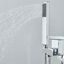Aiyla Floor Waterfall Faucet Bath Filler