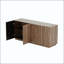 Buffet noyer avec texture ondulée 3D