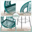 Ensemble de 2 tabourets de bar en osier Durable PE-2006823441