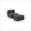 Fauteuil pivotant à compression avec repose-pieds, conception ergonomique pour un confort et une détente ultimes-130785437