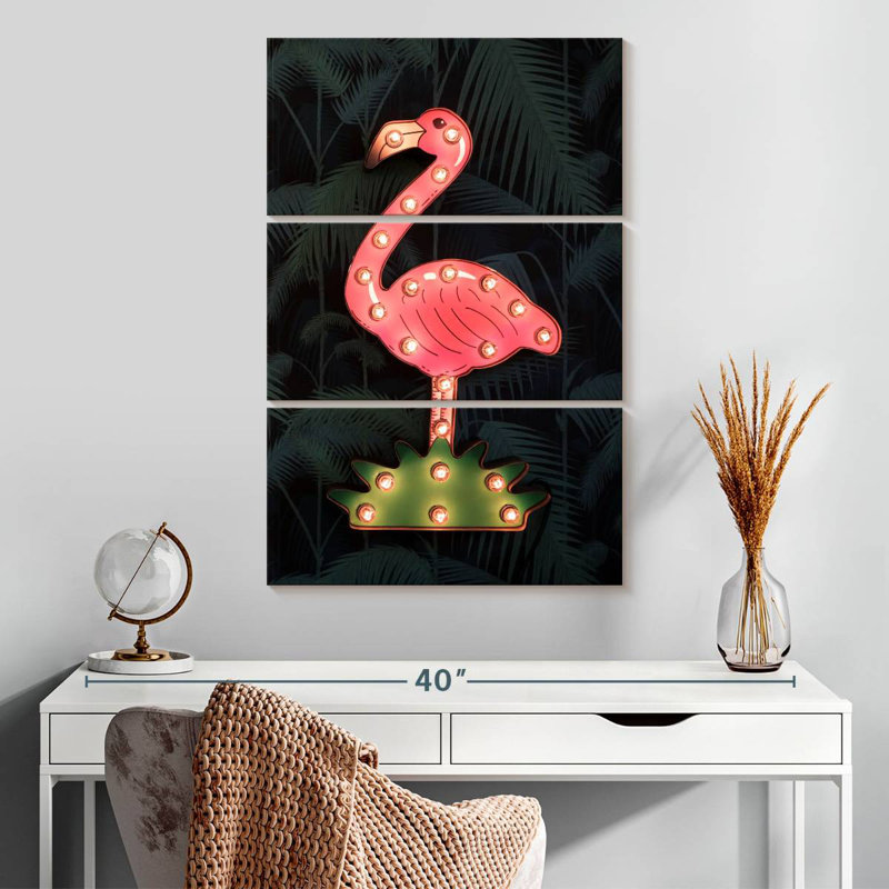 Panneau de signalisation Kerner Flamingo, H 32 po x l 20 po