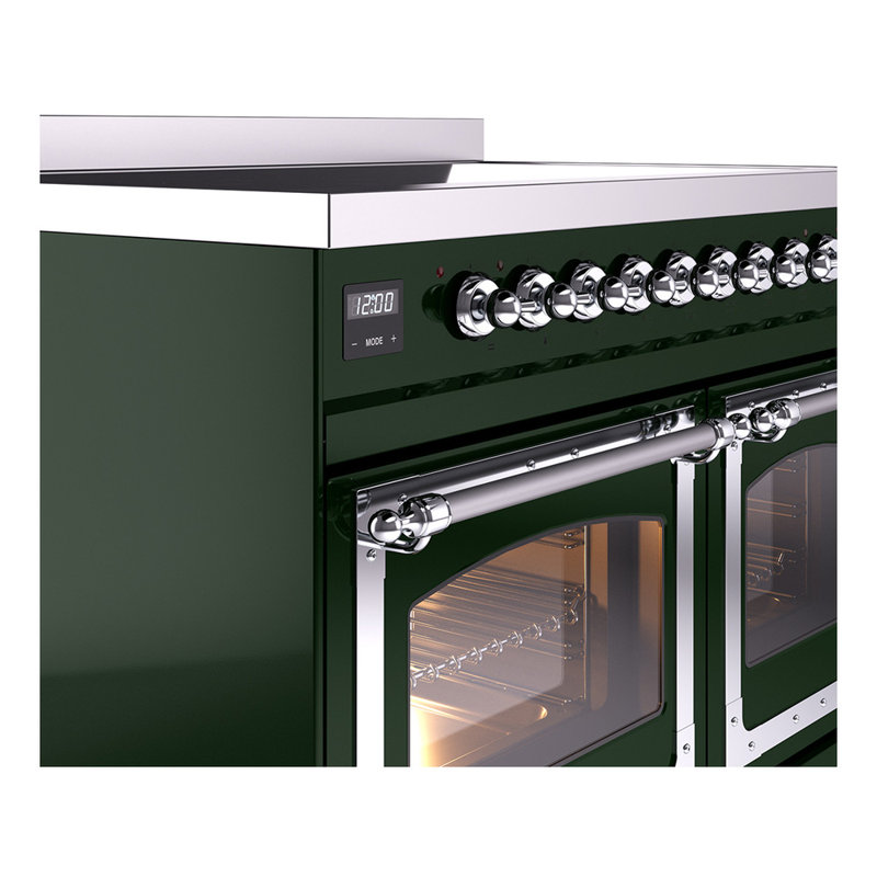 ILVE Nostalgie II Noblesse 40 in Induction Range, Emerald Green/Chrome