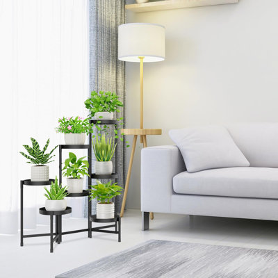 7 Tier Metal Plant Stand for Indoor Outdoor by Arlmont & Co.