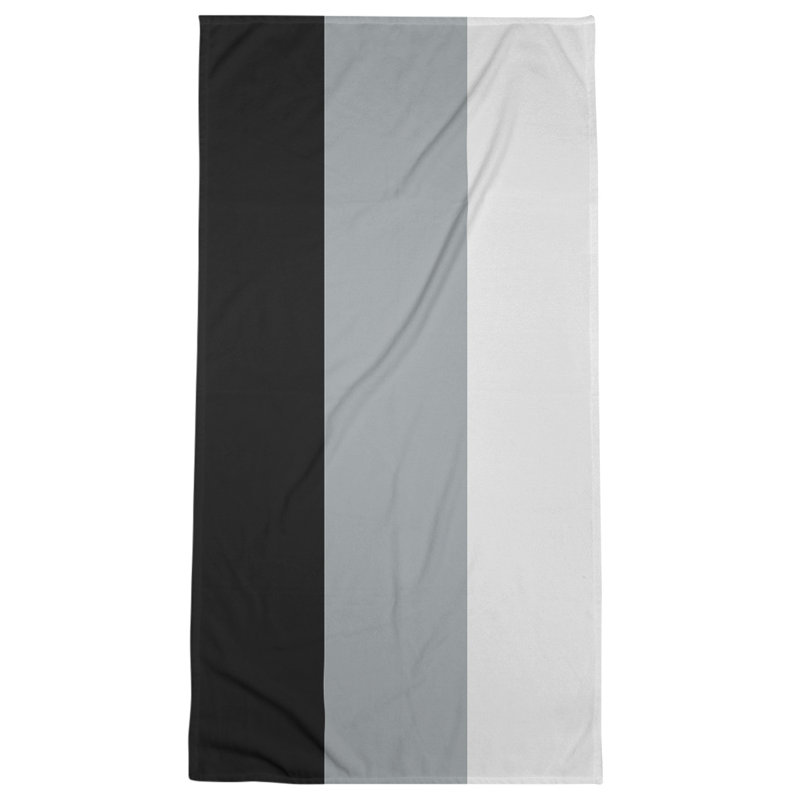 Cotton Blend Beach Towel, Gray